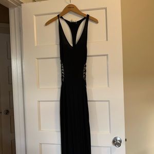 Black maxi dress